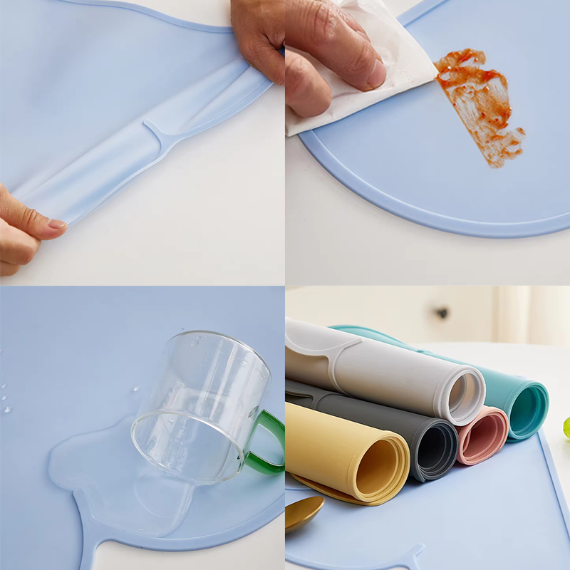 High Quality Silicone Table Mats Heat Resistant Anti Slip Waterproof Customizable for Home HLPLA1002